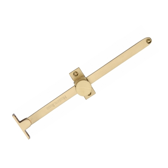 V991 10-SB • 254mm • Satin Brass • Heritage Brass Slide Pattern Casement Stay